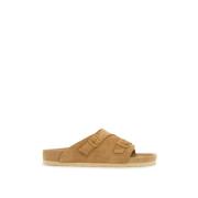 Zürich Suède Sandalen met Smalle Pasvorm Birkenstock , Beige , Heren