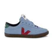 Sneakers met Inzetontwerp en Logo Veja , Blue , Dames