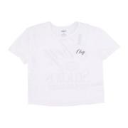 Witte Cropped Chloe Tee Dames T-shirt Obey , White , Dames