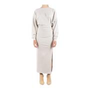 Ivoor Katoenen Jurk Salomon Isabel Marant Étoile , White , Dames