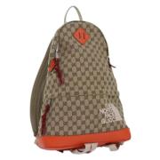 Pre-owned Canvas backpacks Gucci Vintage , Brown , Dames