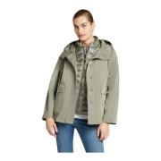 Nylon Parka met Afneembare Vest Elena Mirò , Green , Dames