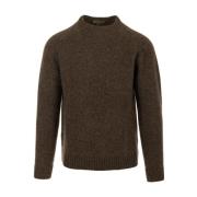 Crew Neck Jumper Sweaters Irish Crone , Brown , Heren