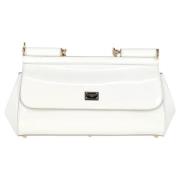 Pre-owned Leather handbags Dolce & Gabbana Pre-owned , White , Dames