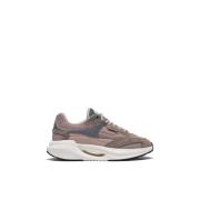 Vela Mono Leren Sneakers D.a.t.e. , Brown , Dames