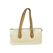 Pre-owned Leather handbags Louis Vuitton Vintage , Beige , Dames