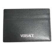 Pre-owned Leather home-office Versace Pre-owned , Black , Dames