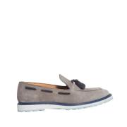 Klassieke Leren Loafer Schoen Lo.white , Gray , Heren