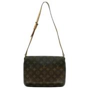 Pre-owned Canvas shoulder-bags Louis Vuitton Vintage , Brown , Dames