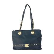 Pre-owned Nylon shoulder-bags Versace Pre-owned , Blue , Dames