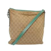 Pre-owned Canvas gucci-bags Gucci Vintage , Beige , Dames