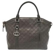 Pre-owned Leather gucci-bags Gucci Vintage , Brown , Dames