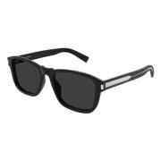 Klassieke zwarte zonnebril SL 710 Saint Laurent , Black , Heren