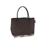 Pre-owned Nylon handbags Burberry Vintage , Brown , Dames