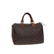 Pre-owned Canvas handbags Louis Vuitton Vintage , Brown , Dames