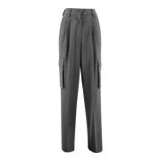 Grijze Stijlvolle Broek Herno , Gray , Dames