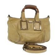 Pre-owned Leather handbags Chloé Pre-owned , Beige , Dames