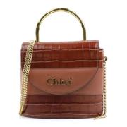 Pre-owned Leather handbags Chloé Pre-owned , Brown , Dames