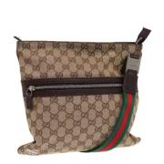 Pre-owned Canvas gucci-bags Gucci Vintage , Beige , Dames