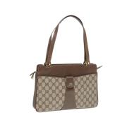 Pre-owned Leather gucci-bags Gucci Vintage , Beige , Dames