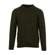 Tisbury Crew Sweaters Barbour , Green , Heren