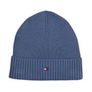 Vlag Katoen Kasjmier Beanie Tommy Hilfiger , Blue , Heren