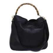 Pre-owned Leather gucci-bags Gucci Vintage , Black , Dames