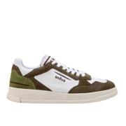 Groene Leren Sneakers Ghoud , Green , Heren