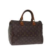 Pre-owned Canvas handbags Louis Vuitton Vintage , Brown , Dames