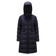 Navyblauwe Avocette Lange Donsjas Moncler , Blue , Dames