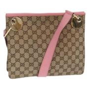 Pre-owned Canvas gucci-bags Gucci Vintage , Beige , Dames