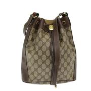 Pre-owned Leather gucci-bags Gucci Vintage , Beige , Dames