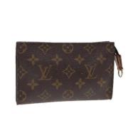 Pre-owned Canvas pouches Louis Vuitton Vintage , Brown , Dames