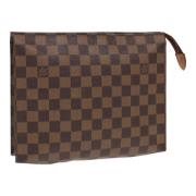 Pre-owned Canvas pouches Louis Vuitton Vintage , Brown , Dames