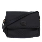 Pre-owned Leather shoulder-bags Gucci Vintage , Black , Dames