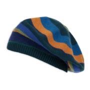 Groene dames baret met veelkleurige strepen Gallo , Multicolor , Dames