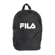 Rugzak met bedrukt logo in gecoat canvas Fila , Black , Heren