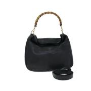 Pre-owned Leather gucci-bags Gucci Vintage , Black , Dames