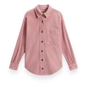 Ribfluwelen overhemd voor heren Woolrich , Pink , Dames