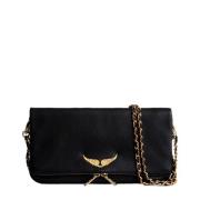 Rock Clutch met Afneembare Ketting Zadig & Voltaire , Black , Dames