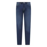 Tapered Fit Jeans in Zwart PS By Paul Smith , Blue , Heren