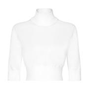 Casual Gebreide Trui in Zwart Dolce & Gabbana , White , Dames