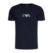 2-Pack Stretch Katoenen T-Shirt - Blauw Emporio Armani , Blue , Heren