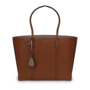 Leren Shopping Bag 'Perry' Tory Burch , Brown , Dames