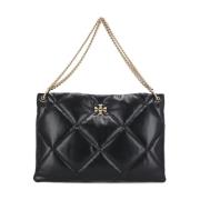 Gewatteerde Zwarte Schoudertas Tory Burch , Black , Dames