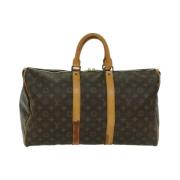 Pre-owned Canvas handbags Louis Vuitton Vintage , Brown , Dames