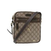 Pre-owned Canvas gucci-bags Gucci Vintage , Beige , Dames