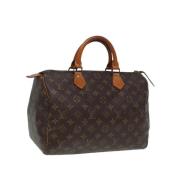 Pre-owned Canvas handbags Louis Vuitton Vintage , Brown , Dames