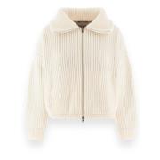 Resort Cardigan Puffer Jas Herno , White , Dames