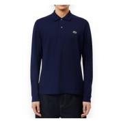 Stijlvolle polo met lange mouwen Lacoste , Blue , Heren